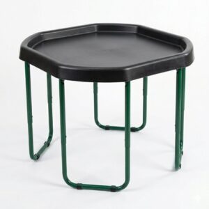 Kovový nastavitelný stojan MINI pro senzorický tufový tác Tuff Tray Tento výškově nastavitelný kovový stojan je navržen speciálně pro mini tuffový tác a umožňuje dětem věnovat se oblíbeným aktivitám v pohodlné a zdravé pozici. Ať už plánujete vědecké pokusy