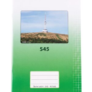 Sešit školní 545 bezdřevý čtvereček Školní sešit A5 545 čtverečkovaný z bezdřevého papíru. Papír 70g/m2
