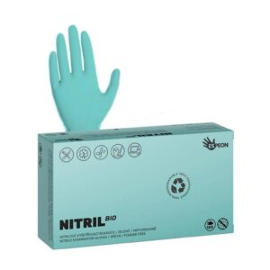 Rukavice chirurgické BIO zelené nitrilové L/100ks Nitrilové rukavice NITRIL BIO jsou ideální volbou pro každodenní práci v provozu