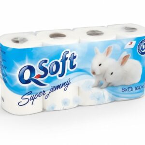 Toaletní papír 200 3vrs. Q Soft bílý Kvalitní jemný toaletní papír 