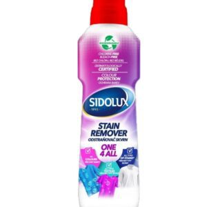 Sidolux odstraňovač skvrn s kartáčkem 250ml Předpírací prostředek SIDOLUX One 4 All je vysoce účinný prostředek navržený pro aplikaci před samotným praním