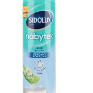 Sidolux na nábytek ve spreji Aloe 350 ml všechny povrchy Čisticí prostředek SIDOLUX proti prachu Aloe sprej je vhodný na běžné denní čištění povrchů od nečistot