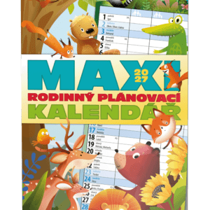 Kalendář nástěnný poznámkový Maxi rodinný BNC10 Rodinný maxi kalendář pro plánování celé rodiny.