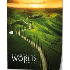 Kalendář nástěnný A3 Beautiful world BNF6 Mezinárodní měsíční kalendárium