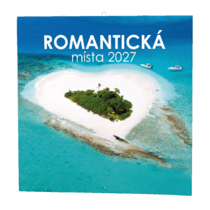 Kalendář nástěnný poznámkový Romantická místa BNL6 České jmenné měsíční kalendárium 