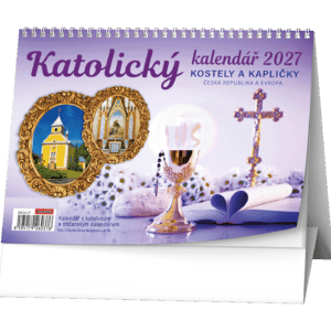 Kalendář stolní žánrový týdenní Katolický BSC4 České týdenní jmenné kalendárium - katolické a občanské.