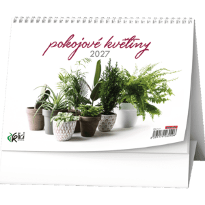 Kalendář stolní žánrový týdenní Pokojové květiny BSC7 České týdenní  jmenné kalendárium 