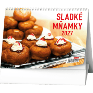 Kalendář stolní žánrový týdenní Sladké mňamky BSD11 České týdenní jmenné kalendárium 