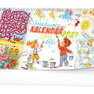 Kalendář stolní žánrový čtrnáctidenní Kreativní kalendář pro děti BSE6 České čtrnáctidenní jmenné kalendárium 