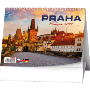 Kalendář stolní žánrový týdenní Praha BSH0 České týdenní jmenné kalendárium 