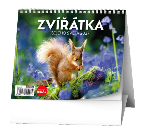 Kalendář stolní Ideál týdenní Zvířata BSJ6 Kalendář stolní Ideál týdenní Zvířata BSJ6 České týdenní jmenné kalendárium