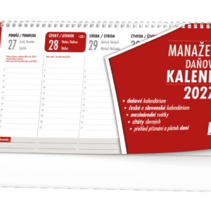 Kalendář stolní pracovní Manažerský daňový BSN1 České a slovenské týdenní jmenné kalendárium + mezinárodní svátky CZ