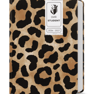 Diář týdenní Student lamino BTS9 - 3 leopard Kapesní studentský diář s týdenním školním kalendáriem pro všechny studenty.Barevný trendy motiv a praktický formát do kapsy dělá z diáře cool doplněk.