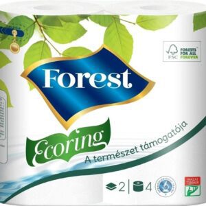 Toaletní papír 200 2vrs. Forest Ecoring bílý Toaletní papír Forest Ecoring je kvalitní dvouvrstvý papír