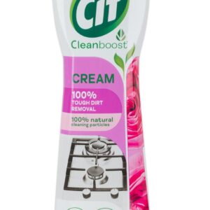 CIF cream 500ml 750g pink Cif Cream krémový abrazivní čisticí přípravek. Snadno uvolní nečistoty a vyčistí i zdánlivě nevyčistitelné v celém domě