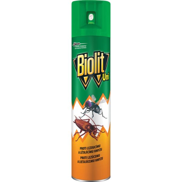 Biolit UNI na hmyz 400ml Biolit UNI na hmyz 400ml Biolit vysoce účinný univerzální sprej proti mouchám