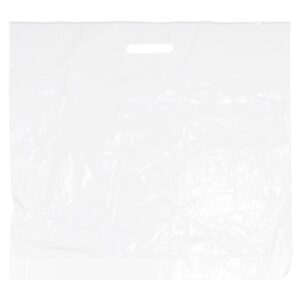 Taška PE s průhmatem 38x45cm bílá Igelitové tašky LDPE najdou využití v domácnostech
