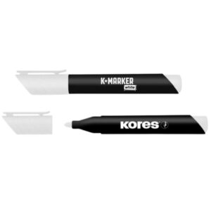 Značkovač KORES K-Marker Permanent bílý kulatý hrot Kreativní akrylový značkovaž na vodní bázi s kulatým hrotem. Vhodný pro hobby