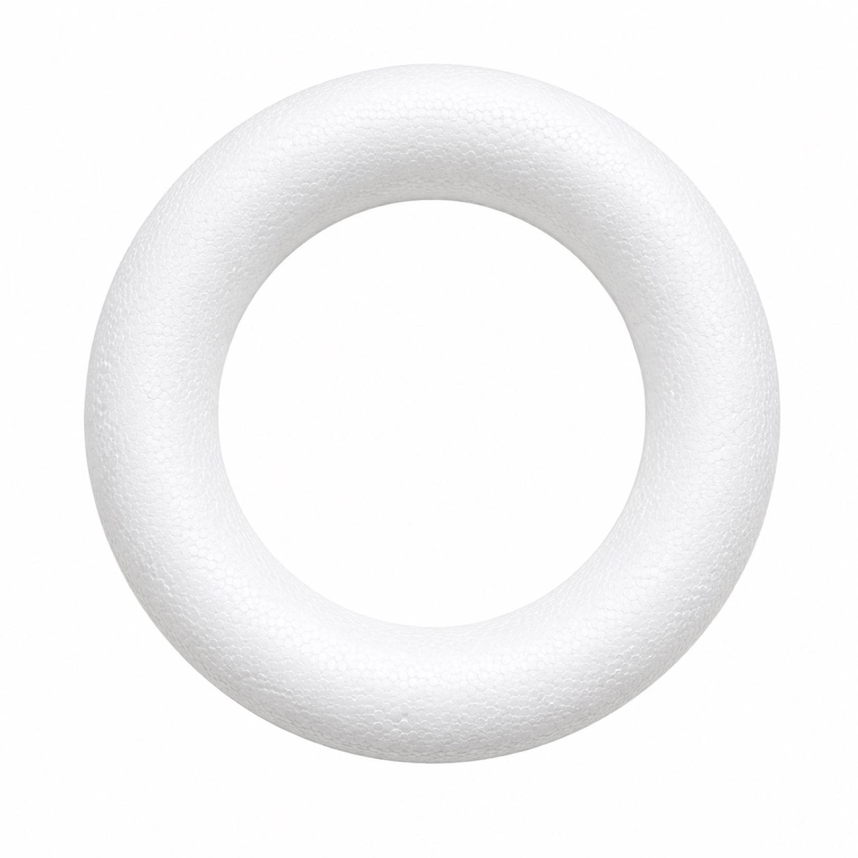 Polystyrenový věnec 22cm Polystyrenový věnec 22cm Kvalitní polystyrenový kruh 22 cm určený pro výrobu dekorativních věnců k různým příležitostem