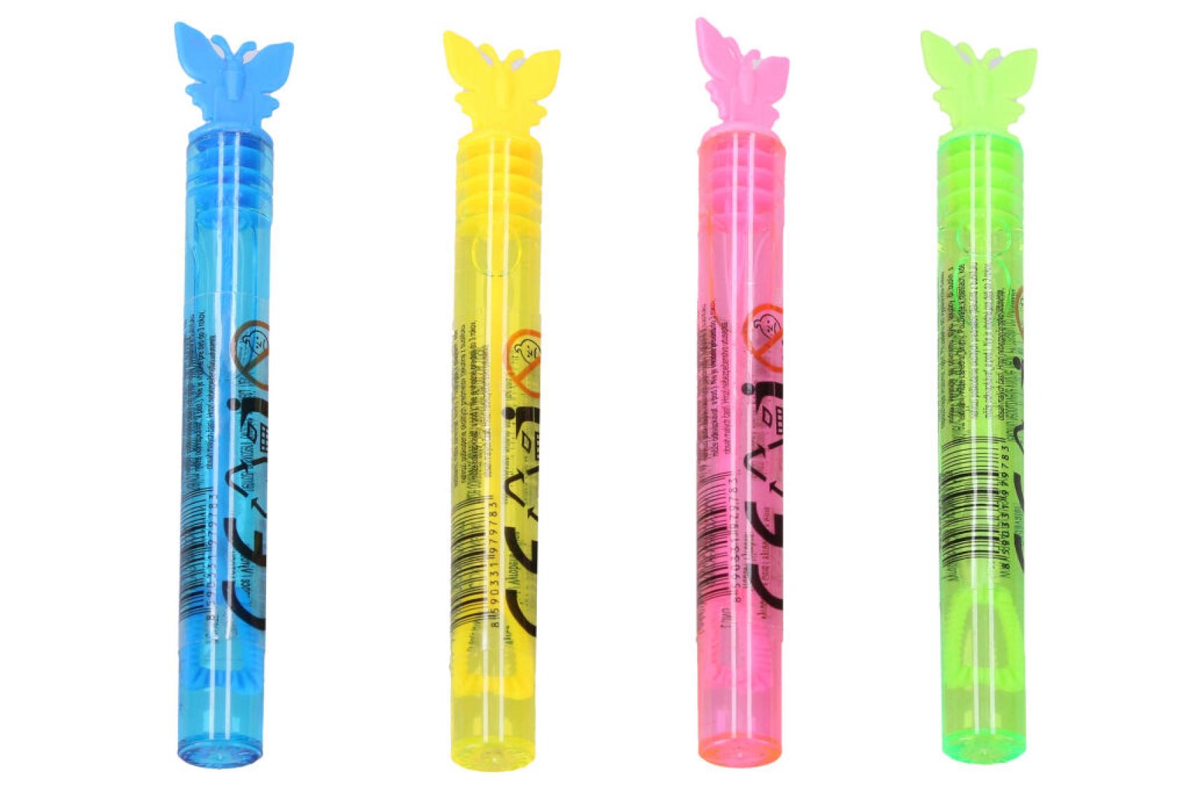 Dětský bublifuk 11cm - nepraskající bubliny Dětský bublifuk 11cm - nepraskající bubliny Oblíbený dětský bublifuk s motivem barevného motýlka o velikosti 11 cm zaručeně vykouzlí úsměv na tváři každého dítěte. Díky kompaktní velikosti skvěle padne do dětské ruky a je ideální na procházky