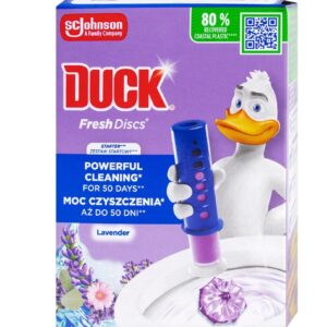 Duck WC Gel - pistole 36ml mix vůní WC bodový blok DUCK čistič WC Fresh Discs je na trhu první náhradou za klasické WC závěsy. Se složením náplně 5v1 budete jistě velmi spokojení. Aktivně bojuje proti usazeninám vodního kamene
