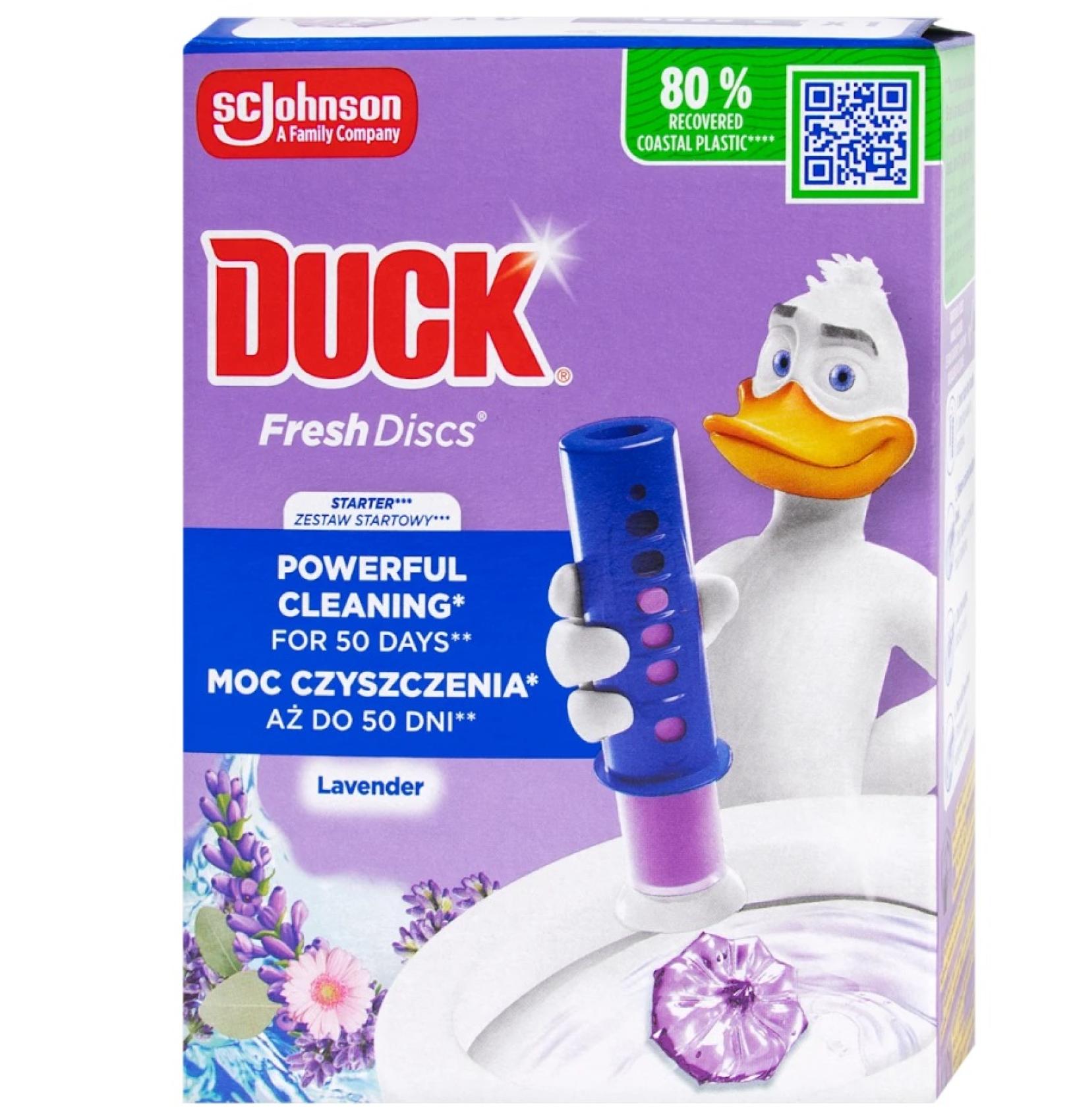Duck WC Gel - pistole 36ml mix vůní Duck WC Gel - pistole 36ml mix vůní WC bodový blok DUCK čistič WC Fresh Discs je na trhu první náhradou za klasické WC závěsy. Se složením náplně 5v1 budete jistě velmi spokojení. Aktivně bojuje proti usazeninám vodního kamene
