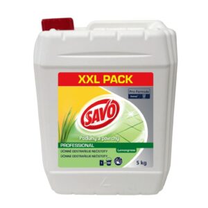 Savo na podlahy a povrchy UNI 5l Lemongrass Savo na podlahy a povrchy s vůní lemongrass ke každodennímu úklidu ploch. Obsahuje účinné antibakteriální přísady