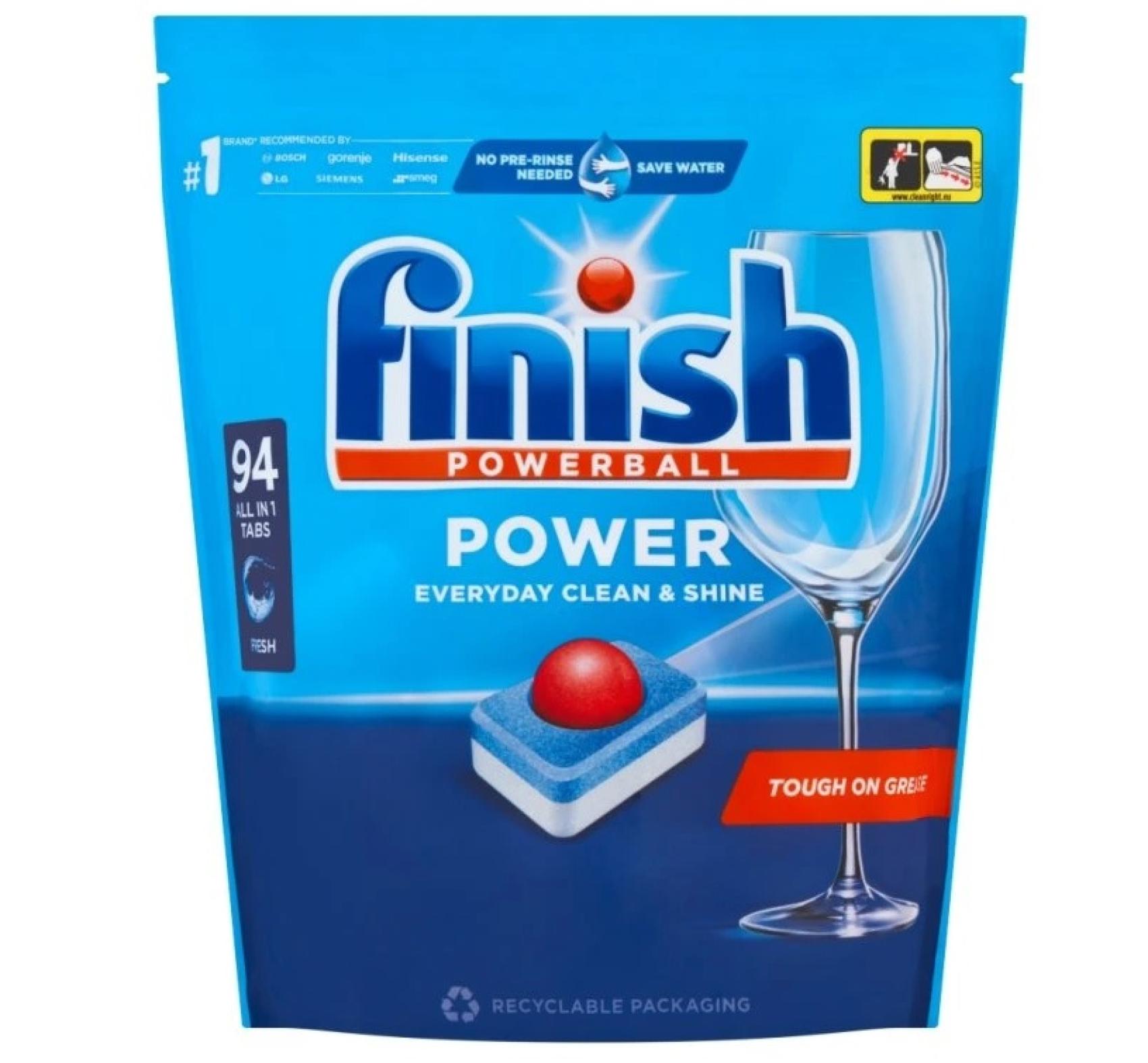 Tablety do myčky FINISH Calgonit 94ks Tablety do myčky FINISH Calgonit 94ks Tablety do myčky Finish PowerBall All in 1 Max Regular si poradí se vším