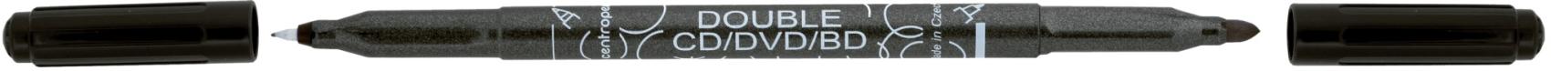 Popisovač Centropen 3616 oboustranný double černý Popisovač Centropen 3616 oboustranný double černý Centropen 3616 Double je speciální permanentní popisovač se dvěma hroty