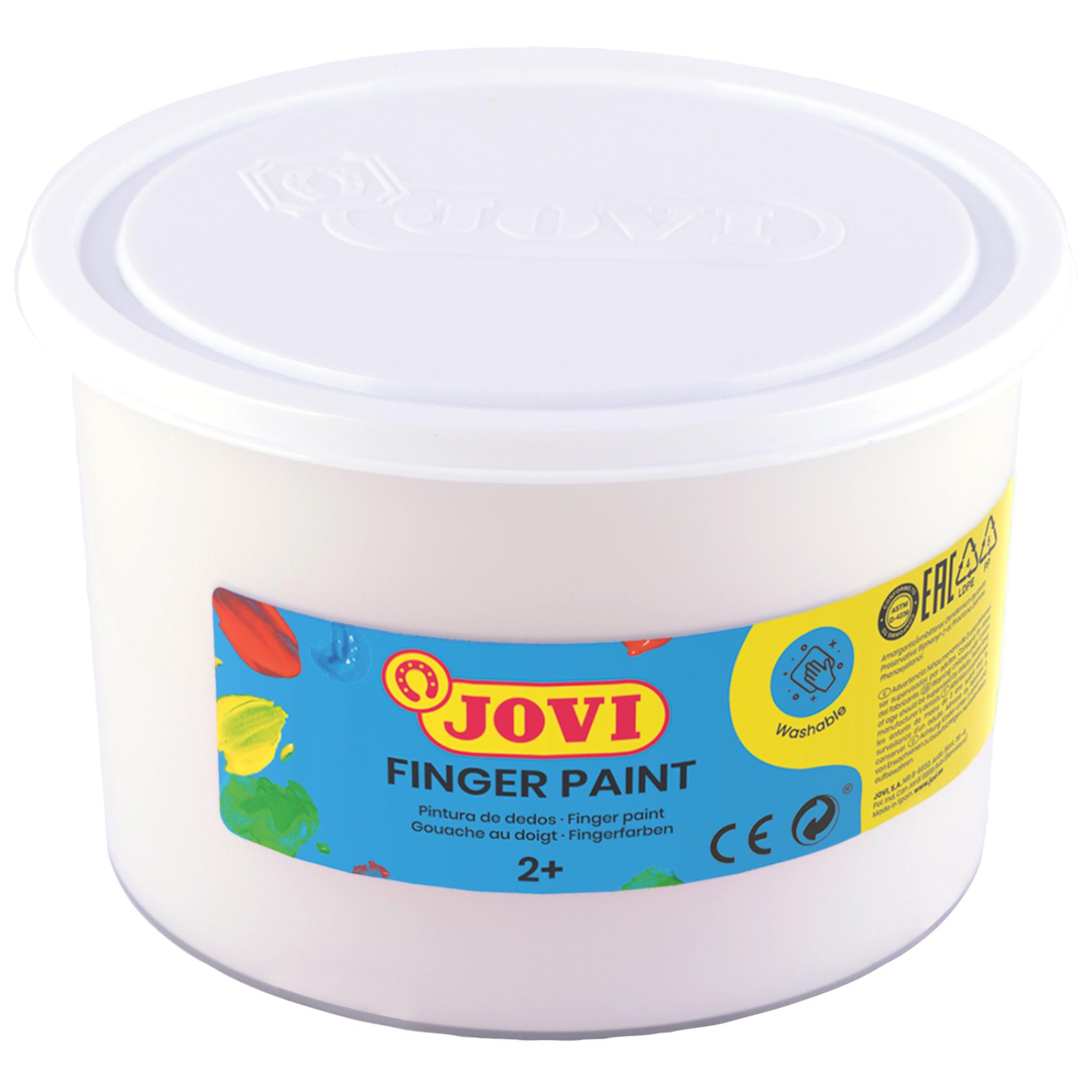Prstové barvy JOVI 500ml bílá - 56101 Prstové barvy JOVI 500ml bílá - 56101 Kvalitní prstové barvy na bázi přírodních ingrediencí se želatinovou strukturou
