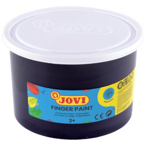 Prstové barvy JOVI 500ml černá - 56130 Kvalitní prstové barvy na bázi přírodních ingrediencí se želatinovou strukturou