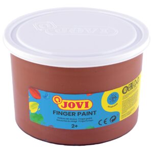 Prstové barvy JOVI 500ml hnědá - 56112 Kvalitní prstové barvy na bázi přírodních ingrediencí se želatinovou strukturou