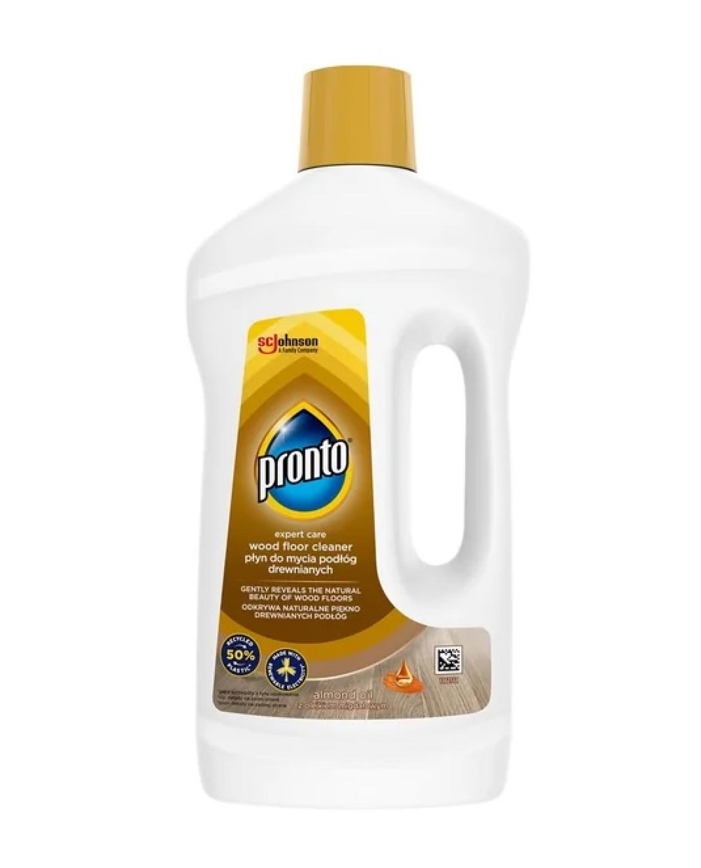Pronto mýdlový čistič na dřevo 750ml Pronto mýdlový čistič na dřevo 750ml Pronto mýdlový čistič je speciální prostředek pro šetrný úklid a péči o dřevěné podlahy. Díky jedinečné receptuře obsahující mýdlové složky podlahy nejen čistí