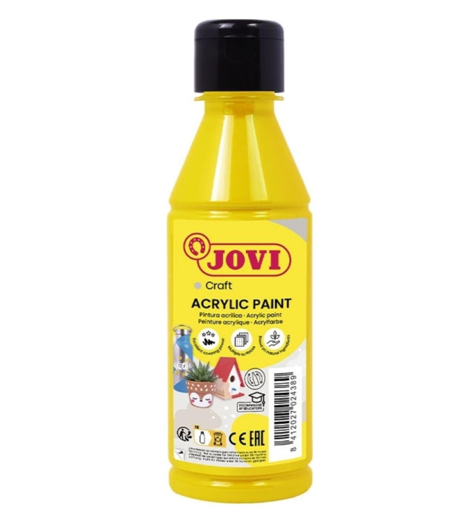 Barvy akrylové JOVI 250ml žlutá - 68002 Barvy akrylové JOVI 250ml žlutá - 68002 Akrylová barva na vodní bázi