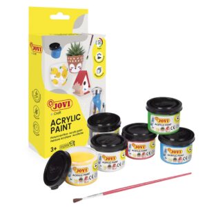 Barvy akrylové JOVI 6x55ml + štětec - 670 Akrylová barva na vodní bázi