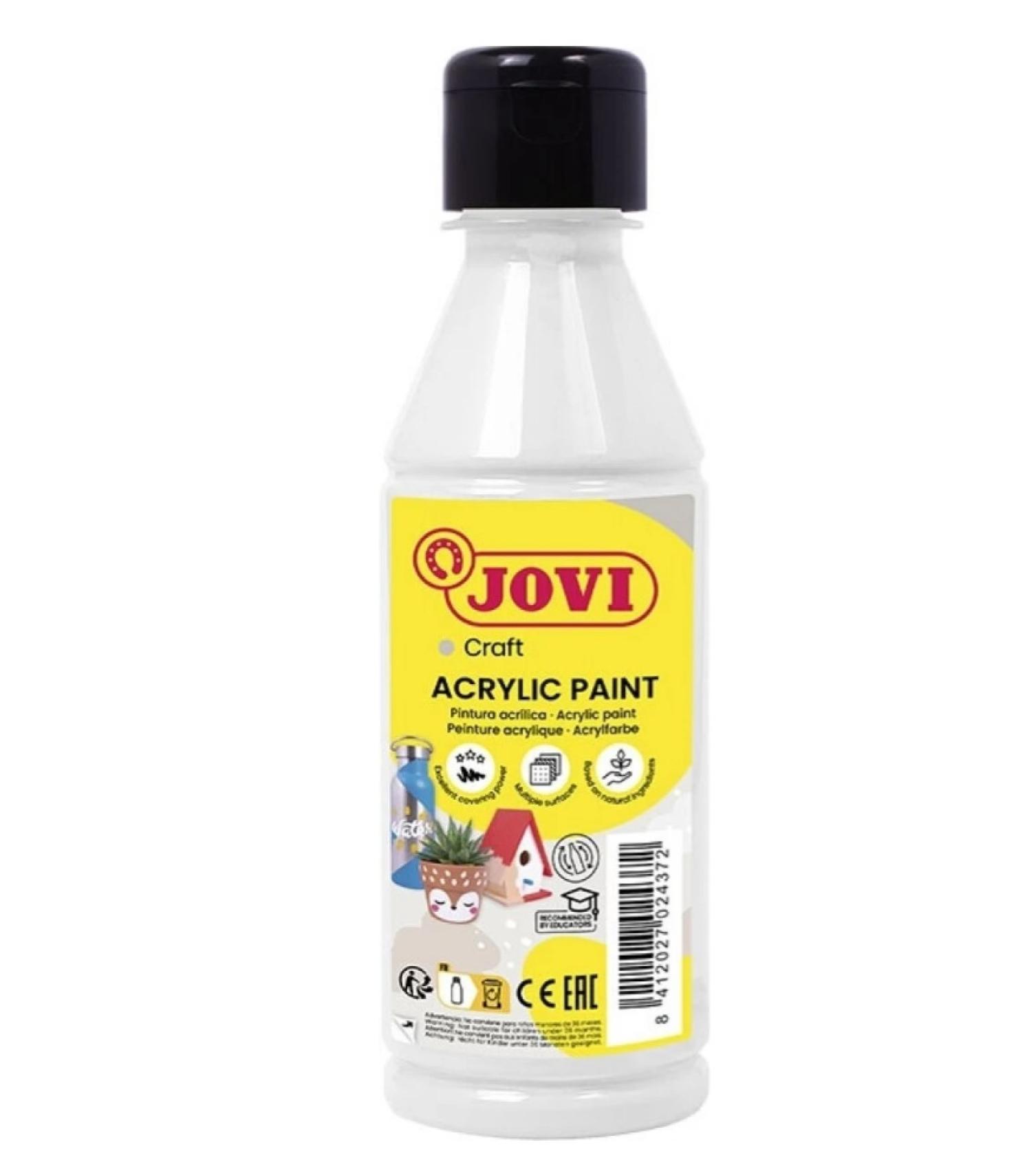 Barvy akrylové JOVI 250ml bílá - 68001 Barvy akrylové JOVI 250ml bílá - 68001 Akrylová barva na vodní bázi