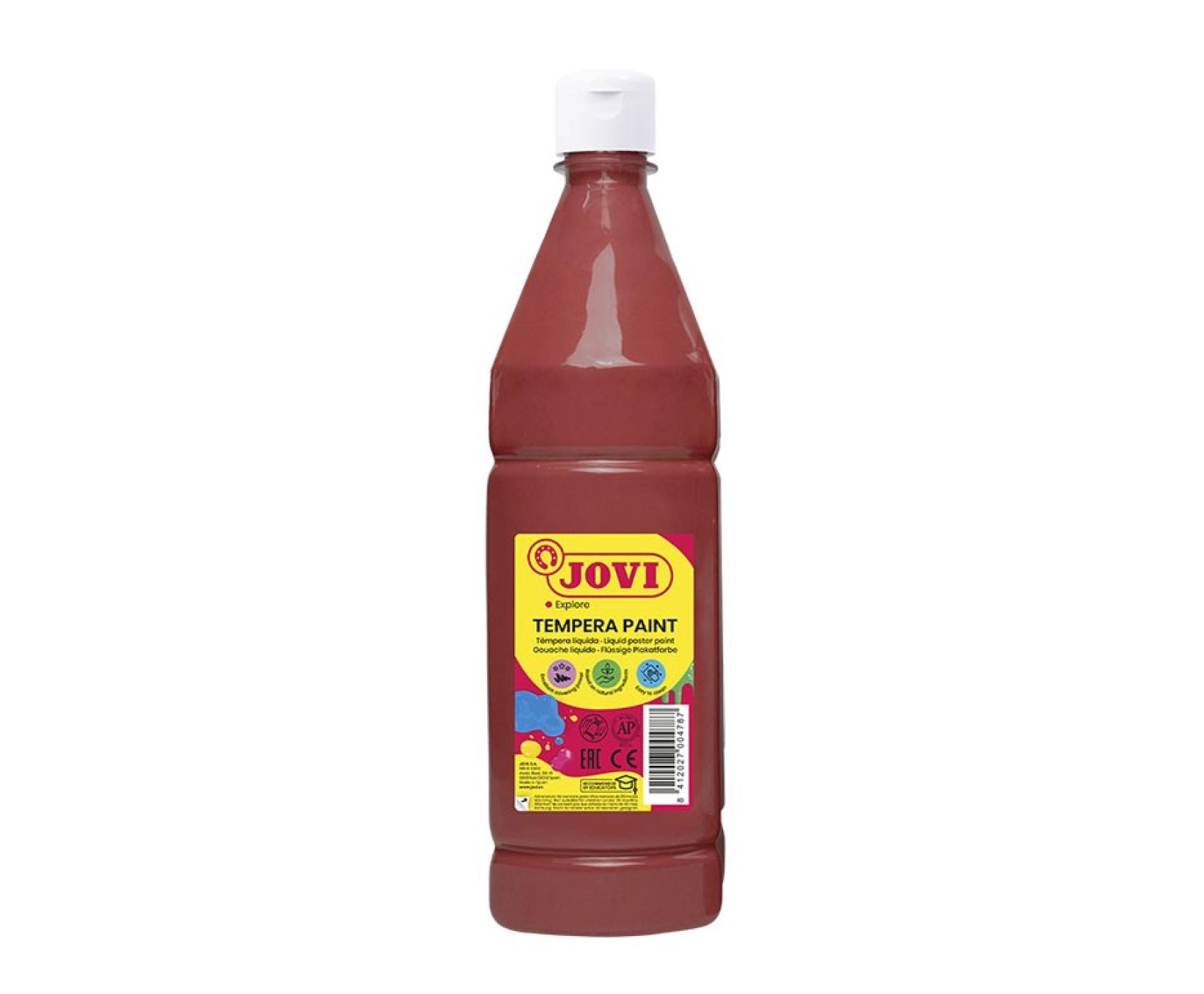 Barvy temperové JOVI 1lt hnědá - 51112 Barvy temperové JOVI 1lt hnědá - 51112 Premium temperové barvy JOVI nejvyšší kvality obsahují vysoké množství přírodního pigmentu