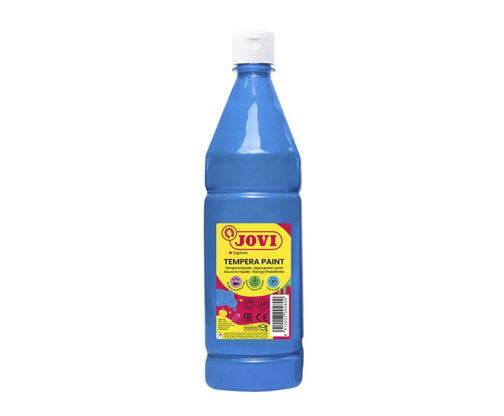 Barvy temperové JOVI 1lt světle modrá - 51121 Barvy temperové JOVI 1lt světle modrá - 51121 Premium temperové barvy JOVI nejvyšší kvality obsahují vysoké množství přírodního pigmentu