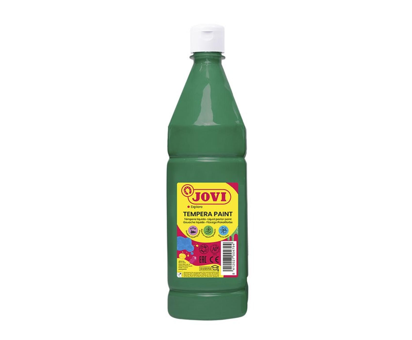Barvy temperové JOVI 1lt tmavě zelená - 51119 Barvy temperové JOVI 1lt tmavě zelená - 51119 Premium temperové barvy JOVI nejvyšší kvality obsahují vysoké množství přírodního pigmentu