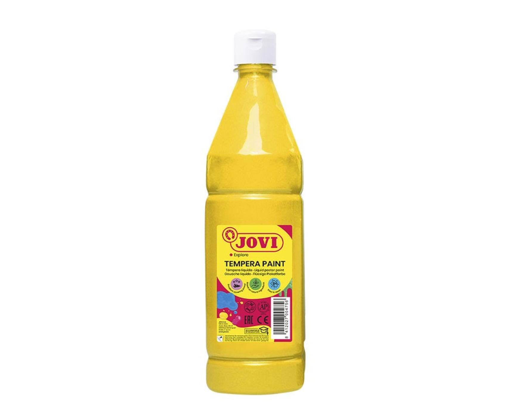 Barvy temperové JOVI 1lt žlutá - 51102 Barvy temperové JOVI 1lt žlutá - 51102 Premium temperové barvy JOVI nejvyšší kvality obsahují vysoké množství přírodního pigmentu