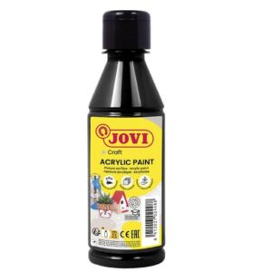 Barvy akrylové JOVI 250ml černá - 68030 Akrylová barva na vodní bázi