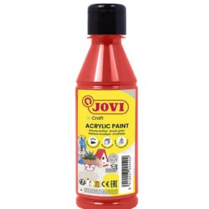 Barvy akrylové JOVI 250ml červená - 68007 Akrylová barva na vodní bázi
