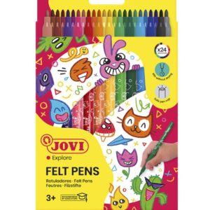 FIXY JOVI tenké 24 ks vypratelné - 1624 Fixy JOVI v široké škále odstínů a dlouhotrvajícímu inkoustu jsou ideální pro kreslení přesných a souvislých tahů