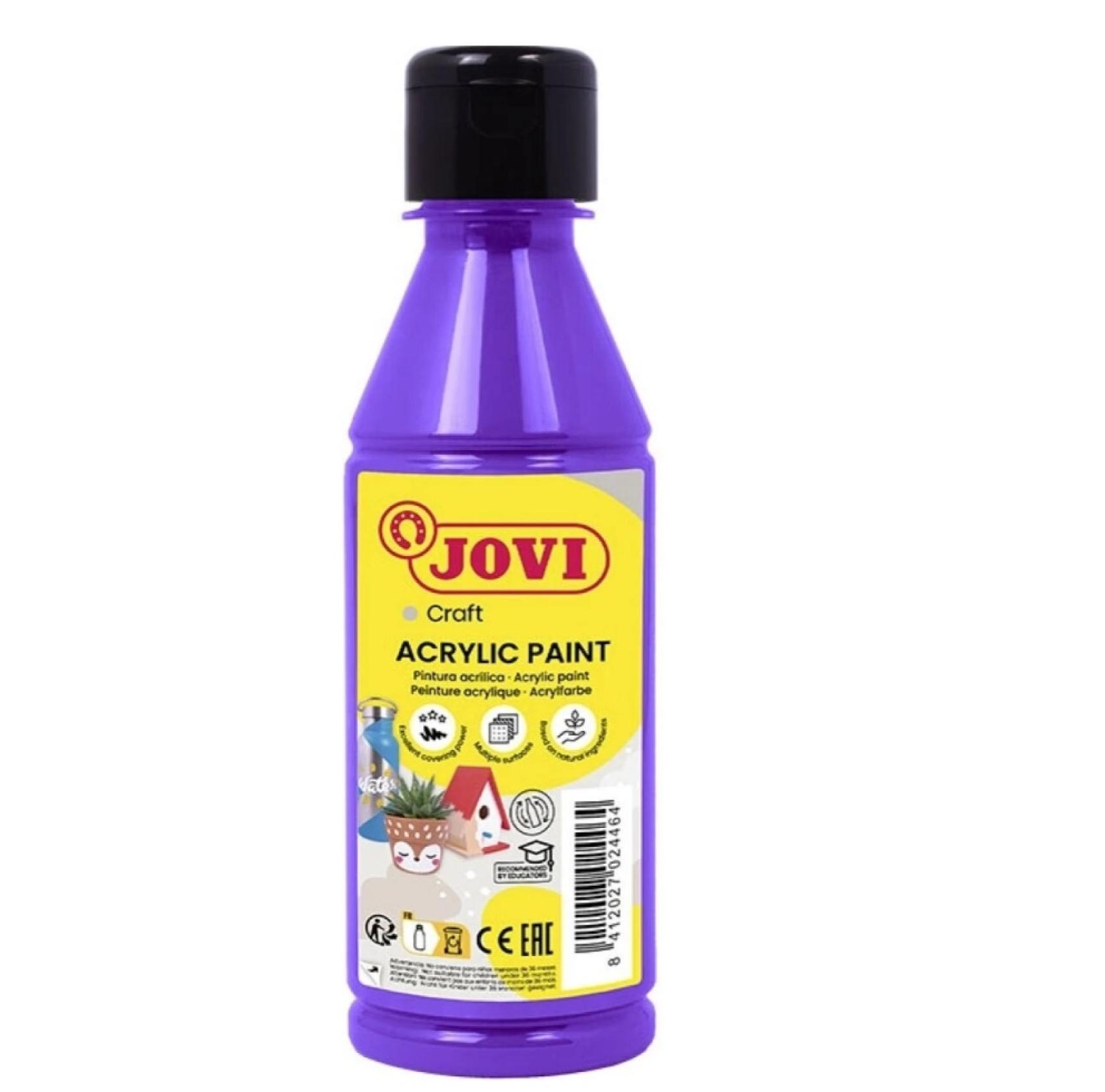 Barvy akrylové JOVI 250ml fialová - 68023 Barvy akrylové JOVI 250ml fialová - 68023 Akrylová barva na vodní bázi