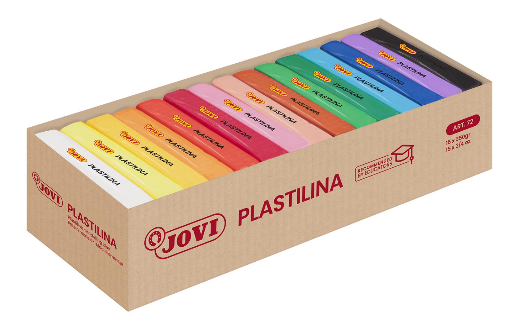 Modelína JOVI 15x350g/15 barev - 72/S Modelína JOVI 15x350g/15 barev - 72/S Modelína JOVI na rostlinné bázi v zábavných barvách. Je velmi dobře tvarovatelná
