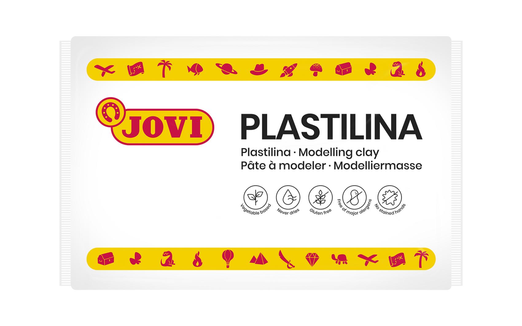 Modelína JOVI 350g bílá - 7201k Modelína JOVI 350g bílá - 7201k Modelína JOVI na rostlinné bázi v zábavných barvách. Je velmi dobře tvarovatelná