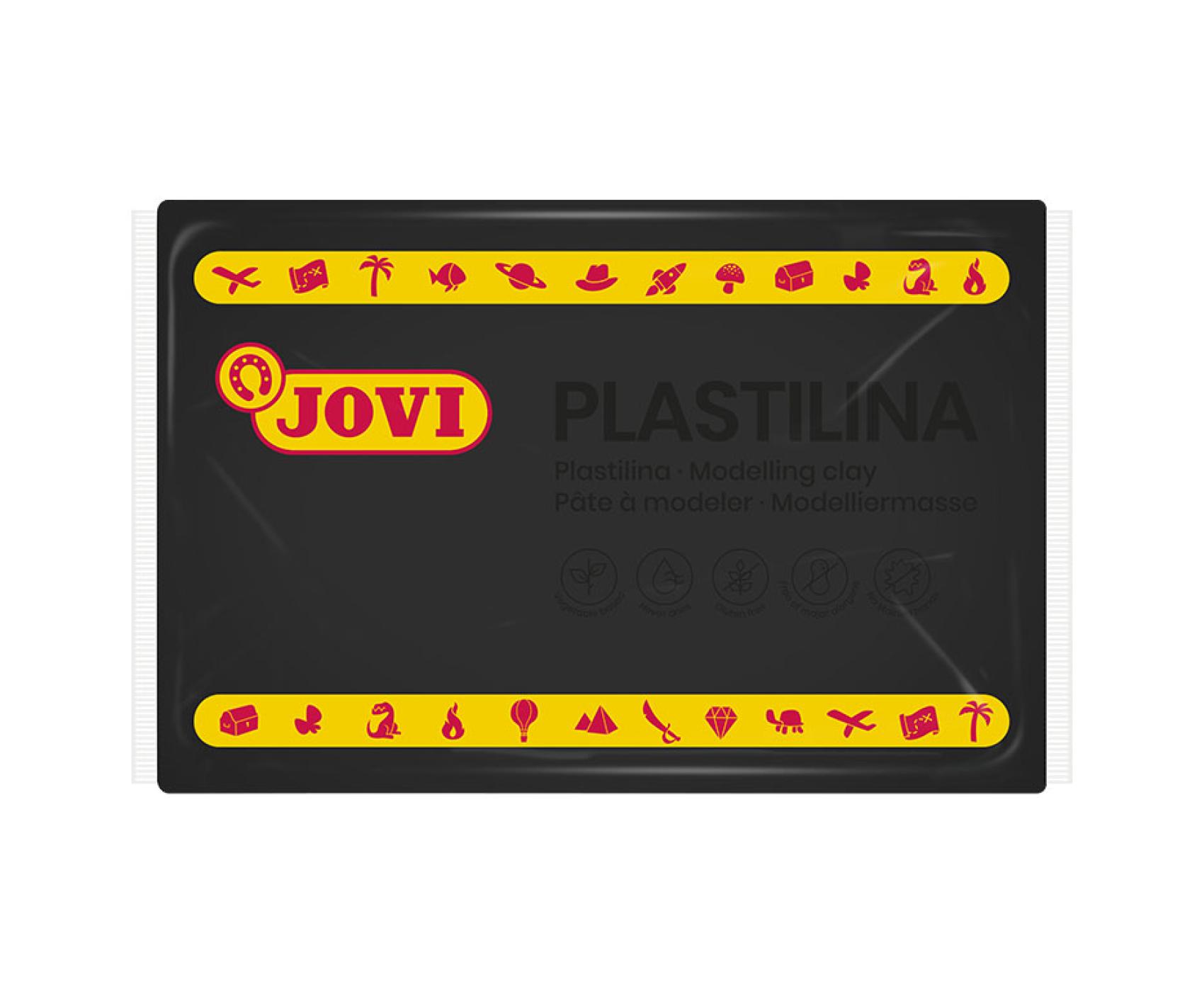 Modelína JOVI 350g černá - 7215k Modelína JOVI 350g černá - 7215k Modelína JOVI na rostlinné bázi v zábavných barvách. Je velmi dobře tvarovatelná