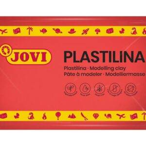Modelína JOVI 350g červená - 7205k Modelína JOVI na rostlinné bázi v zábavných barvách. Je velmi dobře tvarovatelná