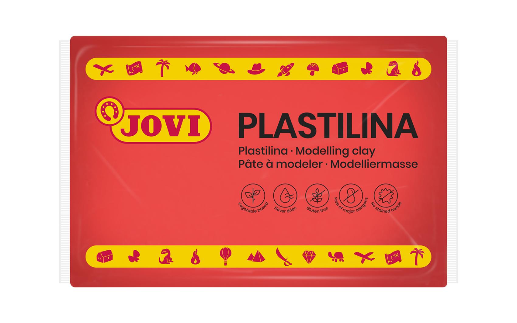 Modelína JOVI 350g červená - 7205k Modelína JOVI 350g červená - 7205k Modelína JOVI na rostlinné bázi v zábavných barvách. Je velmi dobře tvarovatelná