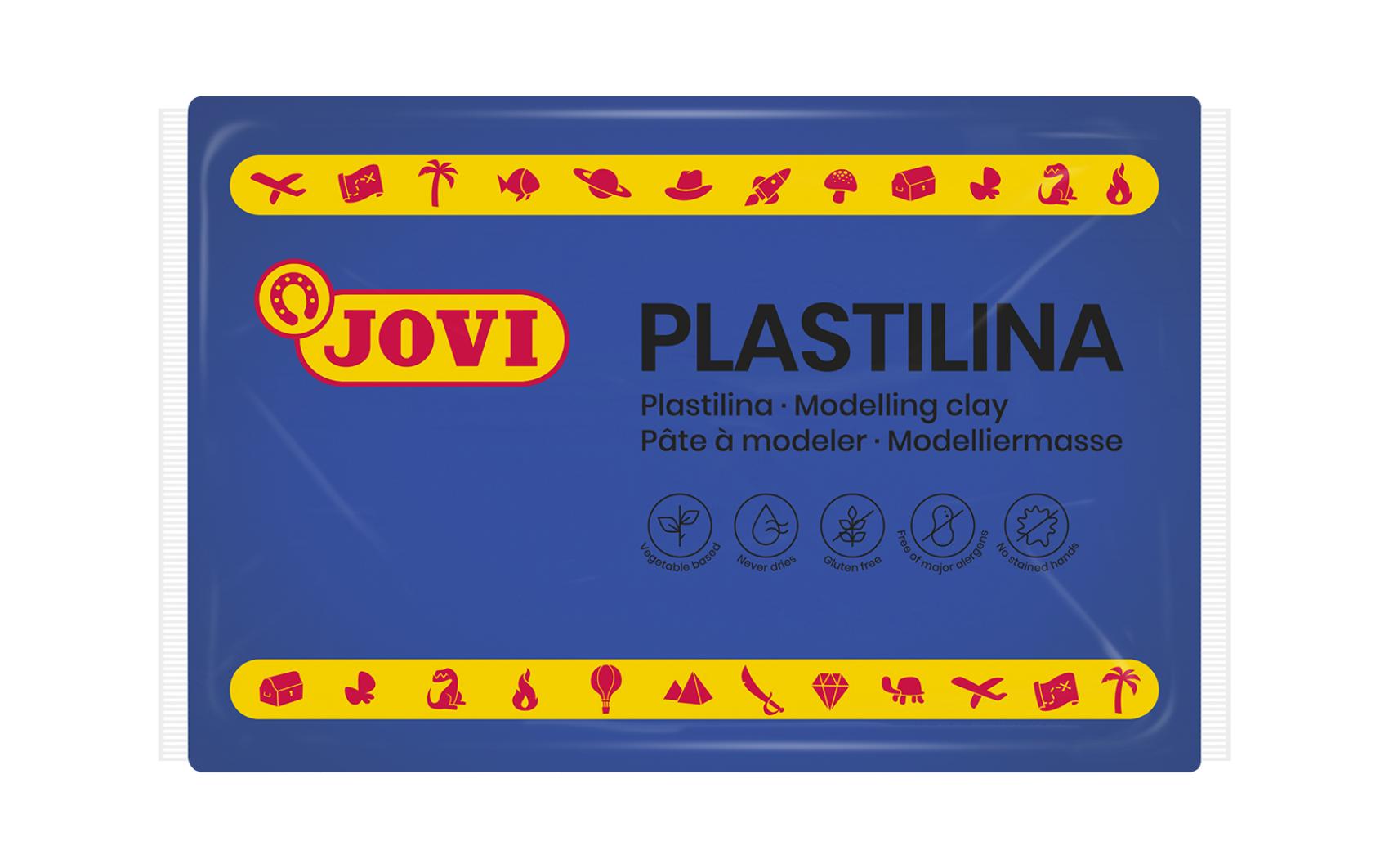 Modelína JOVI 350g modrá tmavá - 7213k Modelína JOVI 350g modrá tmavá - 7213k Modelína JOVI na rostlinné bázi v zábavných barvách. Je velmi dobře tvarovatelná